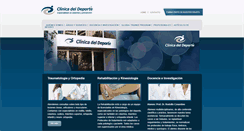 Desktop Screenshot of clinicadeldeporte.com.ar