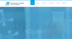 Desktop Screenshot of clinicadeldeporte.com