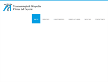 Tablet Screenshot of clinicadeldeporte.com